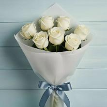 Букет 7 Белых роз Эдлесс Лав в Инзер