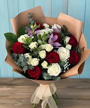 Букет цветов из:  Розы и Альстромерии в Инзер