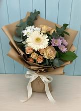 Букет цветов из:  Герберы и Хризантемы в Инзер