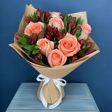 Букет цветов из:  Розы и Альстромерии в Инзер