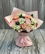 Букет цветов из:  Гвоздики, Розы и Хризантемы в Инзер