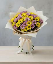 Букет цветов из:  Хризантемы #REPLACE_PRED# Инзер
