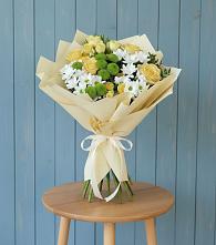 Букет цветов из:  Хризантемы и Розы #REPLACE_PRED# Инзер