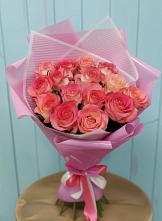 Букет 15 Розовых роз Равель #REPLACE_PRED# Инзер