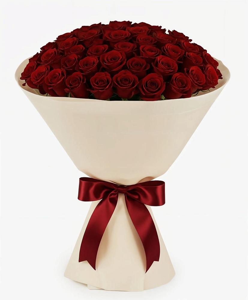 Букет 101 Бордовая роза Блэк Бакарра в Инзер