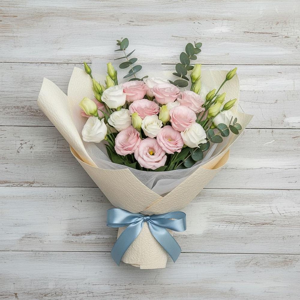 Букет цветов из: Лизиантусы в Инзер